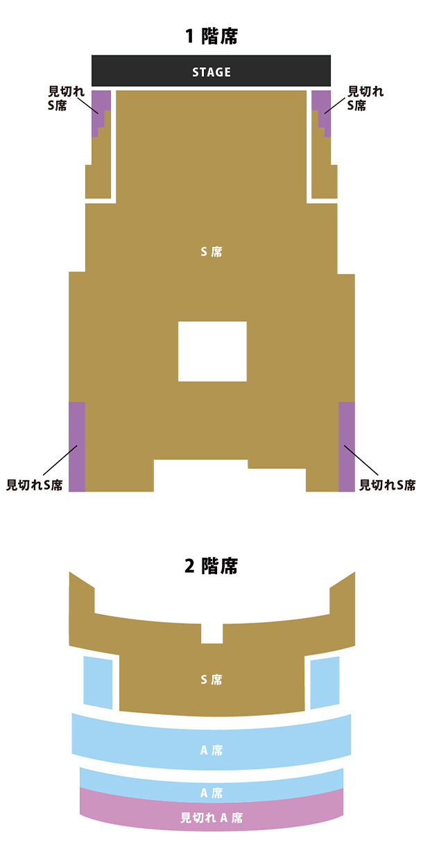 大阪公演 座席エリア図