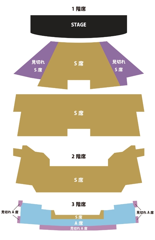 横浜公演 座席エリア図