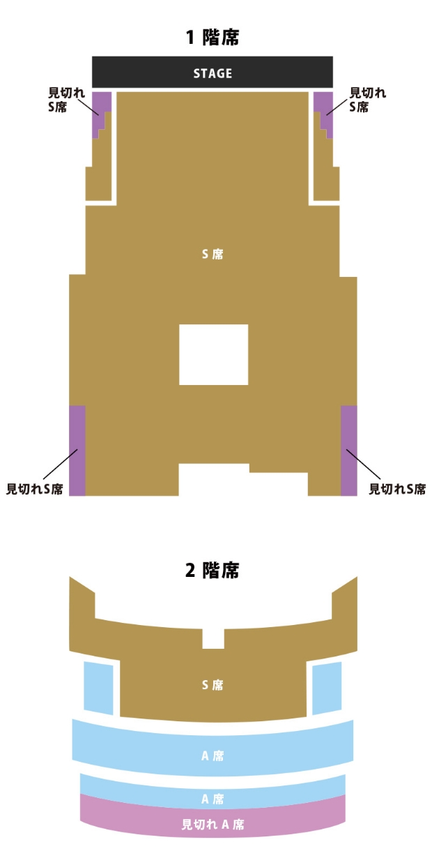 大阪公演 座席エリア図